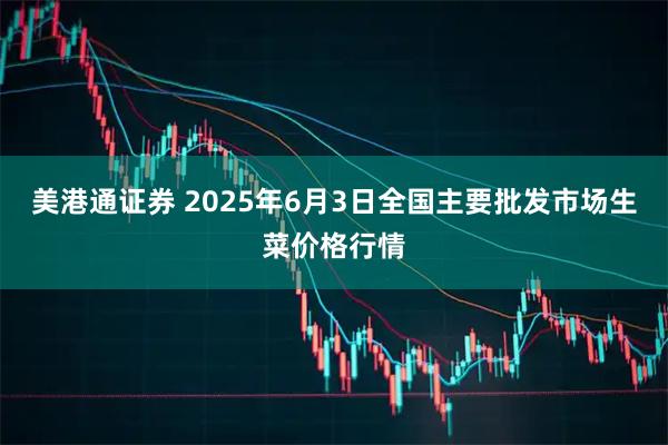 美港通证券 2025年6月3日全国主要批发市场生菜价格行情